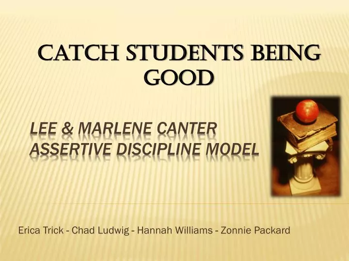 Ppt Lee And Marlene Canter Assertive Discipline Model Powerpoint