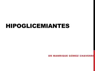 hipoglicemiantes