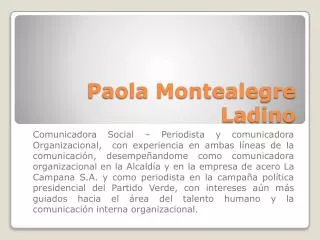 paola montealegre ladino