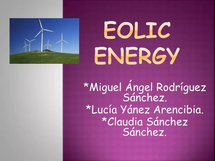 eolic energy