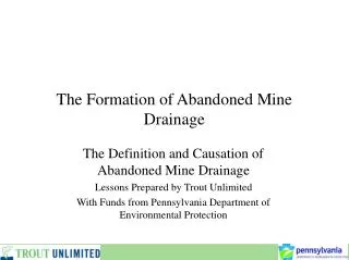 The Formation of Abandoned Mine Drainage