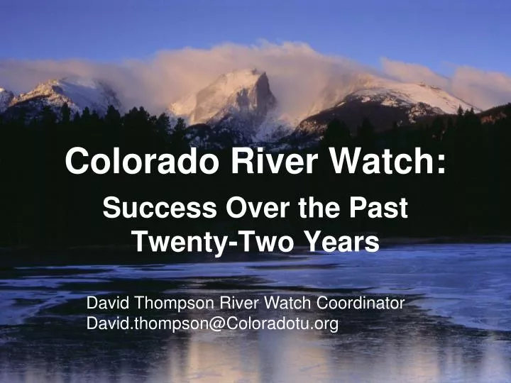 colorado river watch