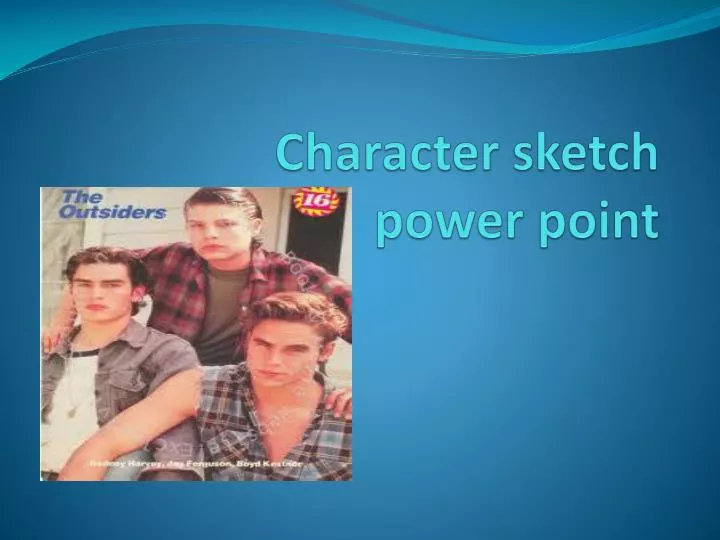 character sketch power point
