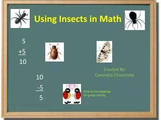 Using Insects in Math