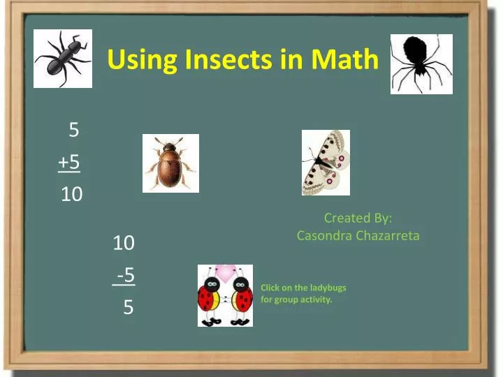 using insects in math