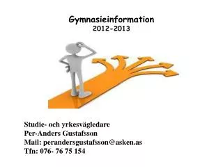 Gymnasieinformation 2012-2013