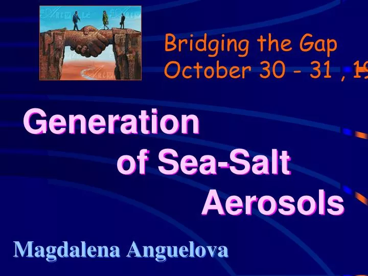 generation of sea salt aerosols