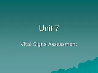 unit 7