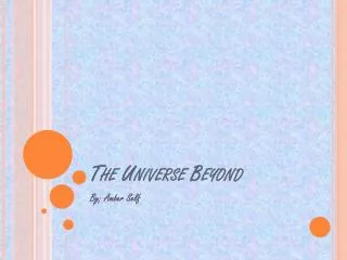 The Universe Beyond