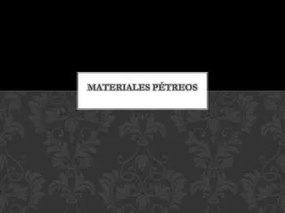 materiales p treos