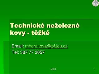 technick ne elezn kovy t k