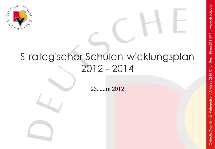 strategischer schulent wicklungsplan 2012 2014