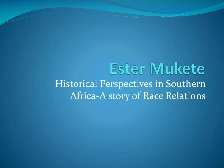 ester mukete