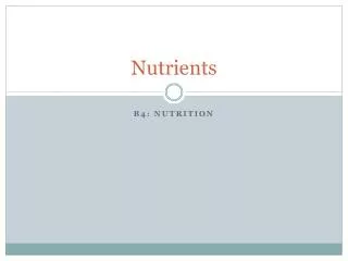 nutrients