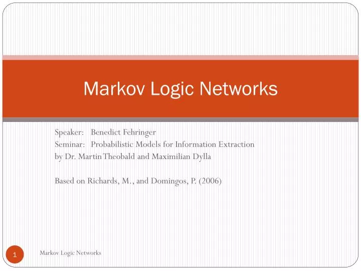 markov logic networks