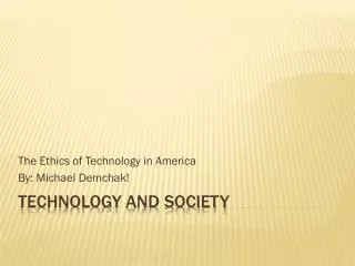 Technology And Society