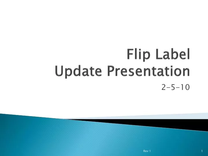 flip label update presentation