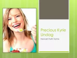 Precious Kyrie Undag
