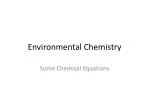 Environmental Chemistry - slide 1