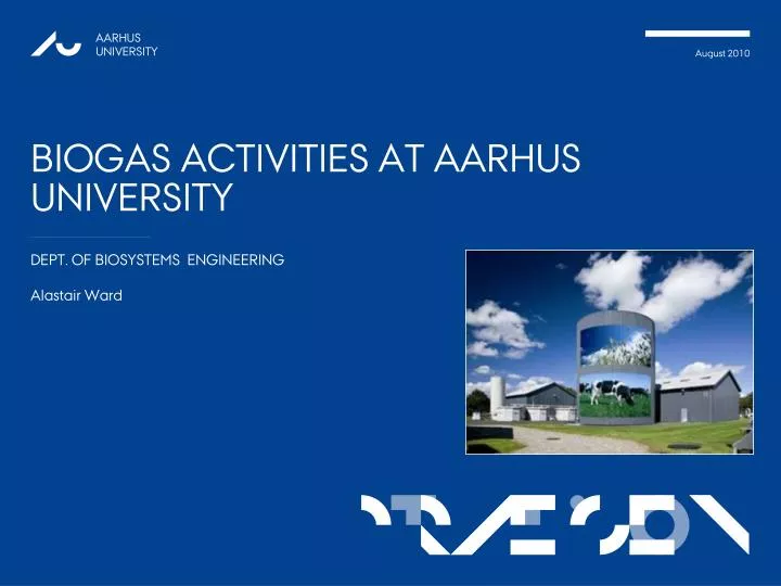 biogas activities at aarhus university