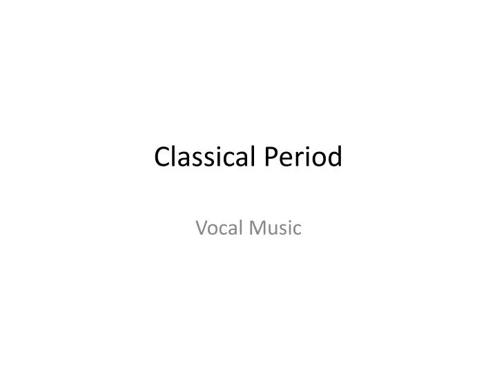 classical period