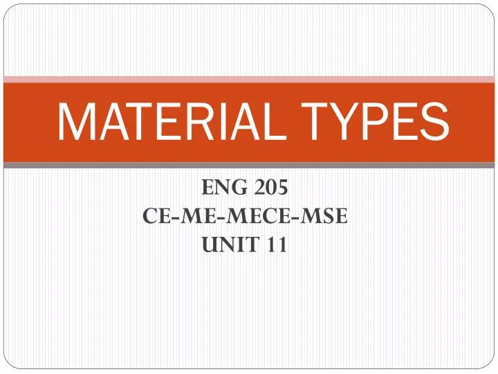 material types