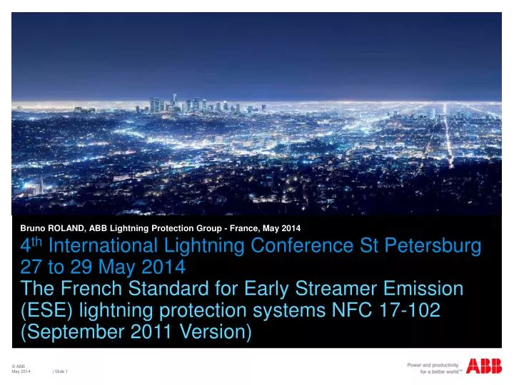 bruno roland abb lightning protection group france may 2014