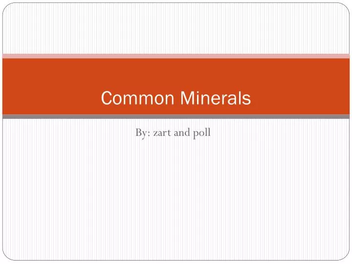 common minerals