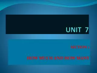 unit 7