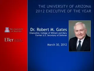 The University of Arizona 2012 Executive of the Year
