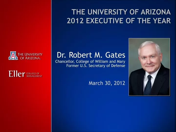 the university of arizona 2012 executive of the year