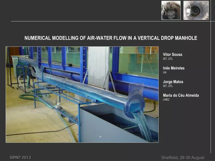 numerical modelling of air water flow in a vertical drop manhole