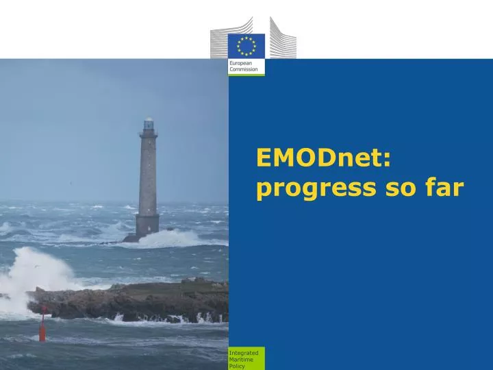 emodnet progress so far