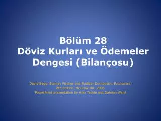 b l m 28 d viz kurlar ve demeler dengesi bilan osu