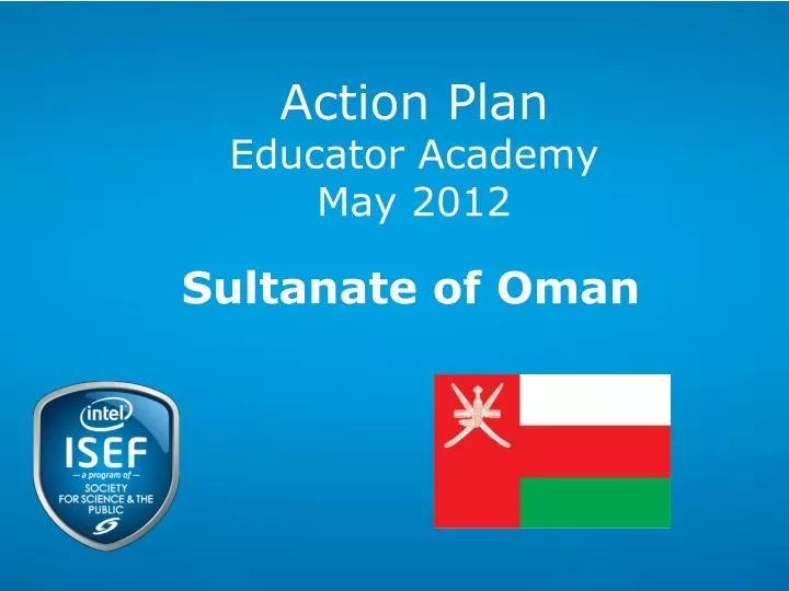 action plan educator academy may 2012