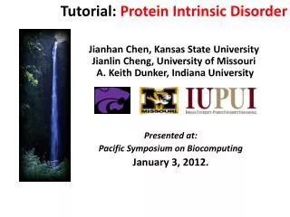 Presented at: Pacific Symposium on Biocomputing January 3, 2012.