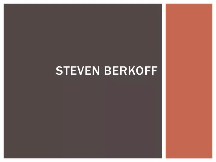 steven berkoff