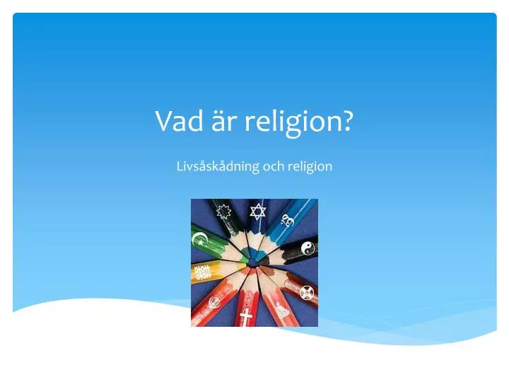 vad r religion