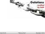 Galatians Justified by Faith - slide 1