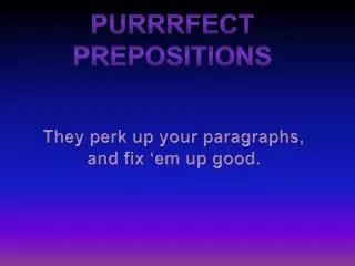 Purrrfect Prepositions