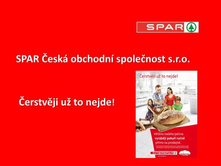 spar esk obchodn spole nost s r o