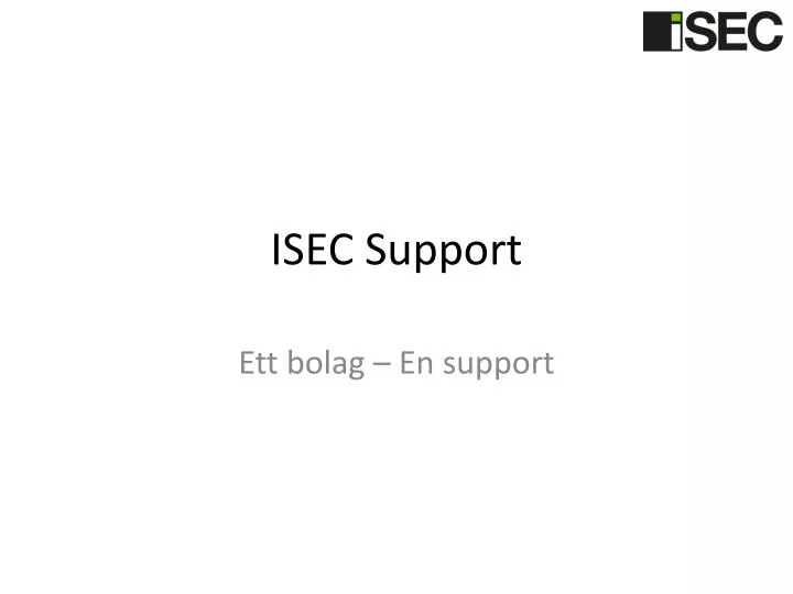 isec support