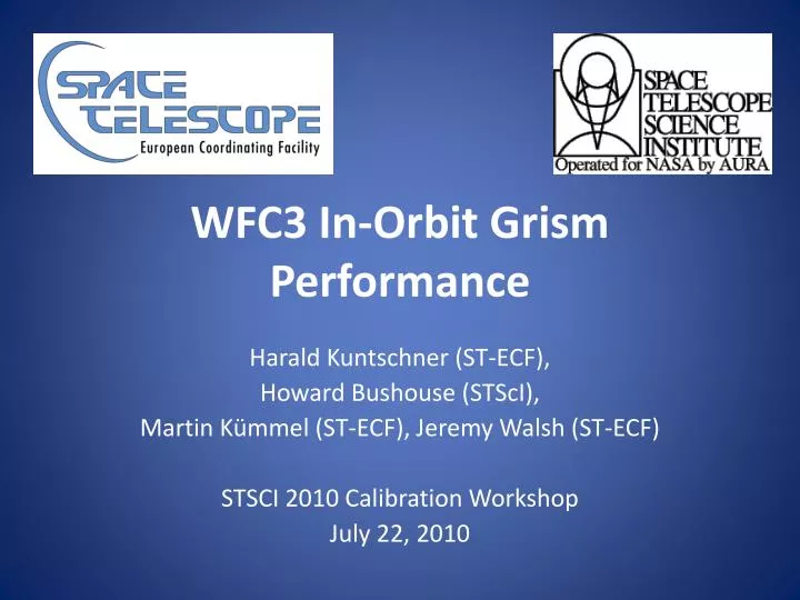 wfc3 in orbit grism performance