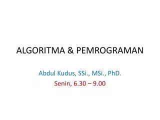 algoritma pemrograman