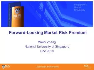 Forward-Looking Market Risk Premium