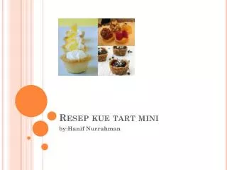 resep kue tart mini