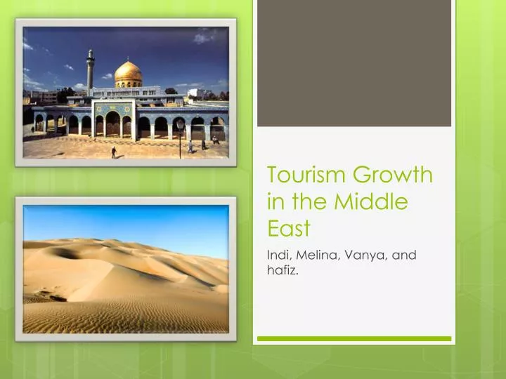 tourism growth in the middle east