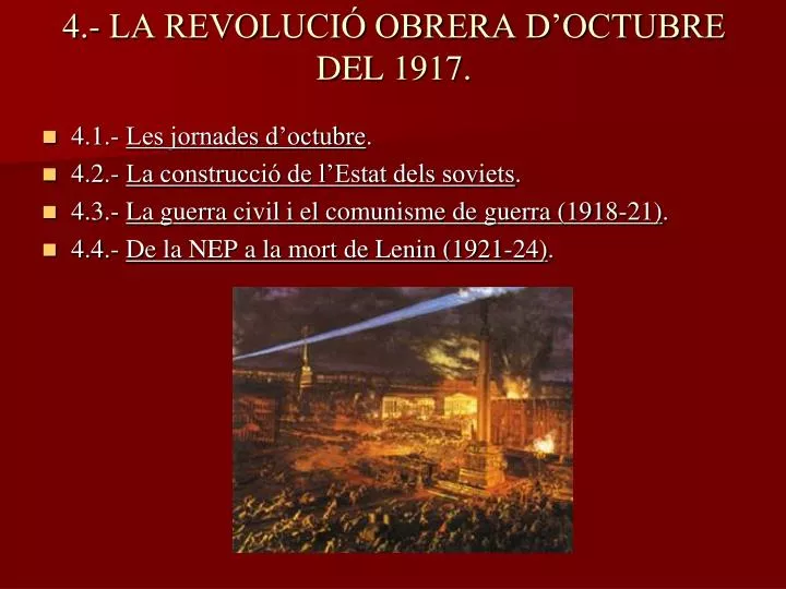 4 la revoluci obrera d octubre del 1917