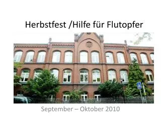 herbstfest h ilfe f r f lutopfer