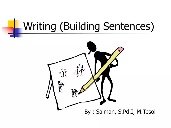 writing building sentences